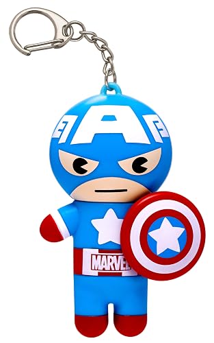 Lip Smacker Marvel Lip Balm Keychain, Clear & Glossy, Fun & Giftable, Cruelty Free - Captain America Beauty & Personal Care Lip Smacker