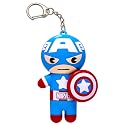Lip Smacker Marvel Lip Balm Keychain, Clear & Glossy, Fun & Giftable, Cruelty Free - Captain America Beauty & Personal Care Lip Smacker