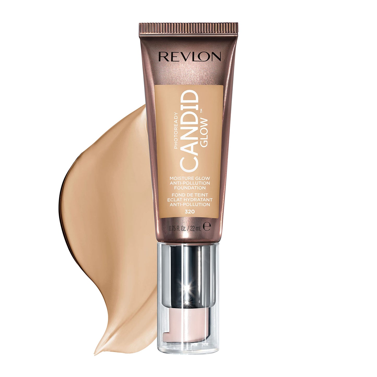 Revlon PhotoReady Candid Glow Moisture Glow Anti-Pollution Foundation with Vitamin E and Prickly Pear Oil, Anti-Blue Light Ingredients, without Beauty & Personal Care REVLON