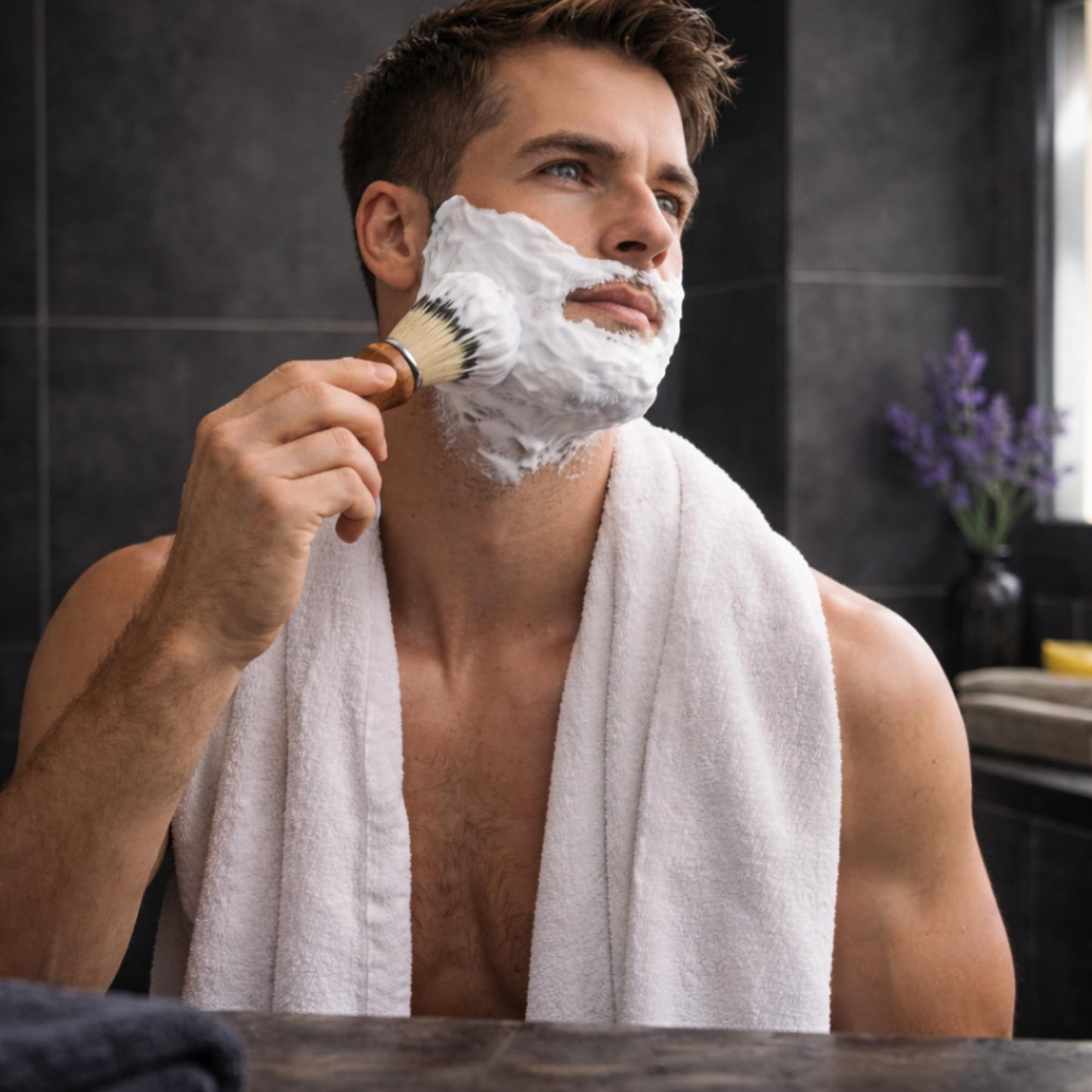 GENTS Men’s Shaving Soap Pack 97% All Natural Enriched With Shea Butter & Glycerin, Creates Rich Lather Form, 3 Oz Each Nourishes Skin Smooth Clean Beauty and Personal Care G.B.S