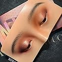 muzlee Face Eyes Makeup Practice Board 3D Realistic Face Skin Board Practice Model for Eyeshadow Eyeliner Eyebrow Lash Mapping Beauty & Personal Care muzlee