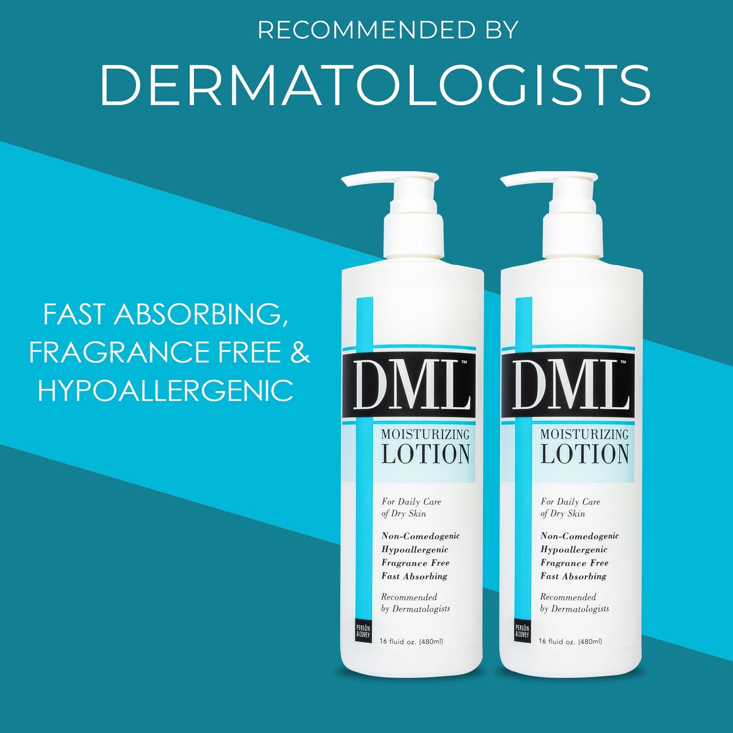 DML Moisturizing Lotion- Hydrating Hand and Body Moisturizer / Hypoallergenic Body Lotion for Dry and Cracked Skin / Gentle, Unscented Moisturizing Beauty & Personal Care DML