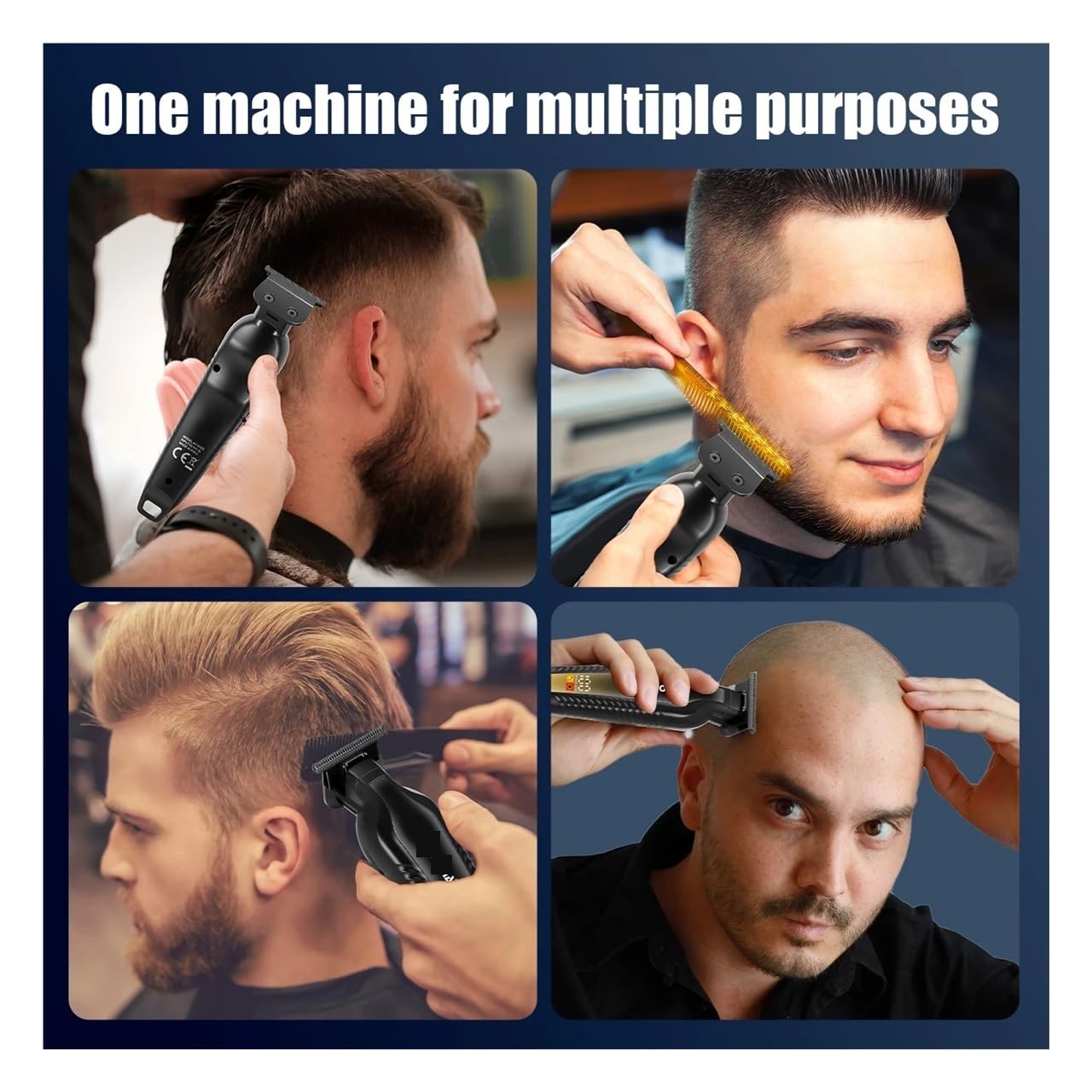 EWKYLSEM Electric Clipper Barber-Grade USB Rechargeable Hair Trimmer Razor for Home Grooming Precision Shaving Classic Hairstyle Creation Beauty and Personal Care EWKYLSEM