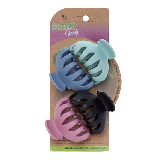 GOODY Planet Spider Claw Hair Clip, 4-Count - Assorted Bright Colors - Medium to Long Hair - Long-lasting & Will Not Slip - Pain-Free Hair Accessories Beauty & Personal Care GOODY