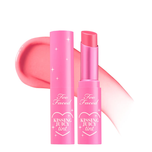 Too Faced Kissing Juicy Tint Lip Balm | Hydrating, Long Lasting Lip Stain for Instant Color + Shine with Juicy Scents, 0.10 Ounce, Bubblegum Beauty & Personal Care Too Faced