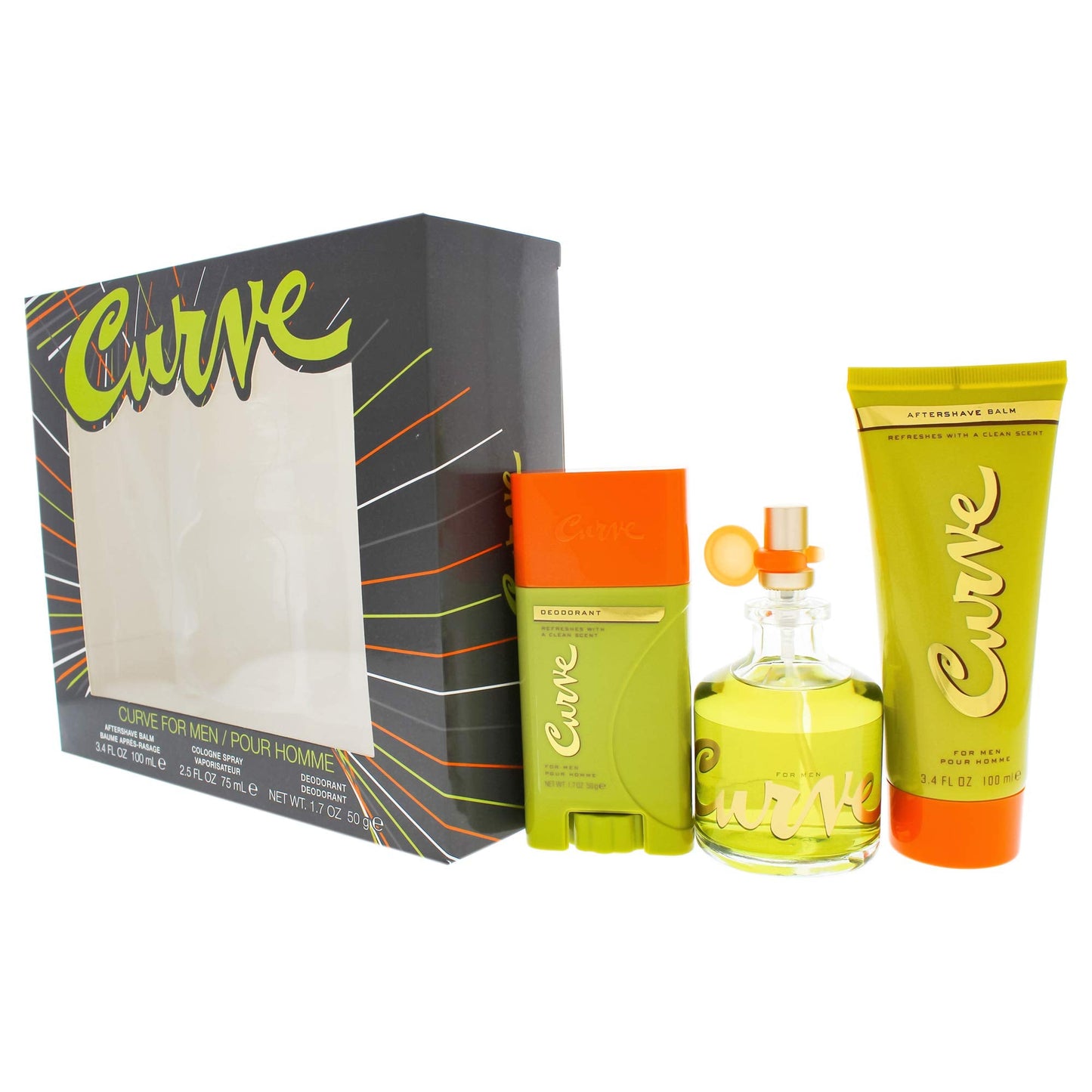 Curve Men's Cologne Spray After Shave Balm & Deodorant Stick, 1.05 Pound Beauty & Personal Care Curve