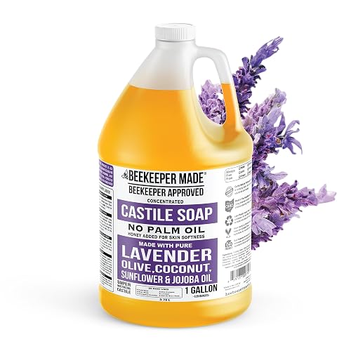 Beessential Beekeeper Made Natural Castile Soap | No Palm Oil, 8 Ingredients, Pure Olive, Coconut, & Sunflower Oils, GMO Free, For Sensitive Skin Beauty & Personal Care Beessential