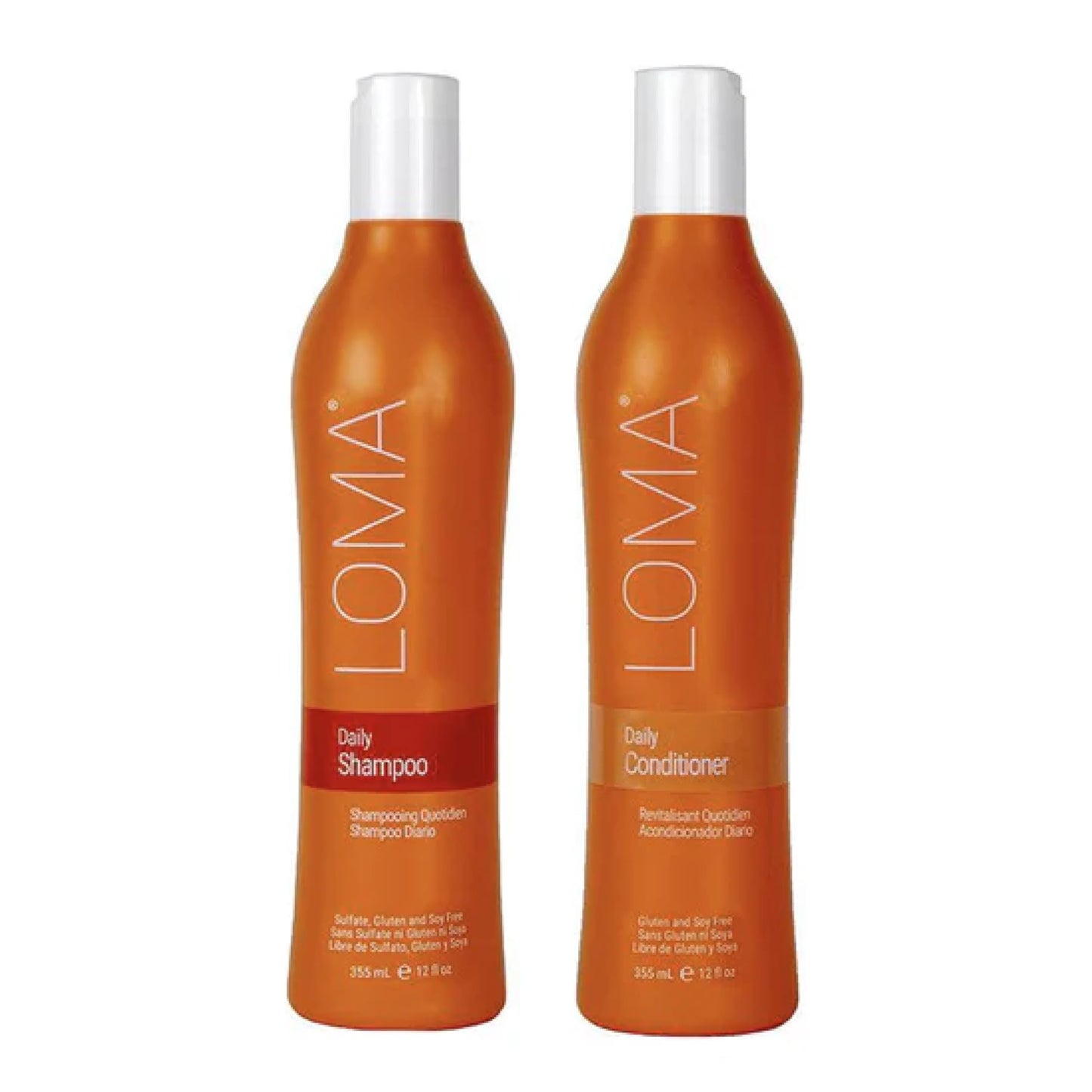 LOMA Daily Shampoo (clear formula) and Daily Conditioner (DUO PACK) 12 Ounce Each Beauty & Personal Care Loma