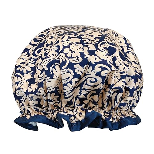 allydrew Reusable Women's Waterproof Shower Caps for Long Hair, Damask Beauty & Personal Care allydrew