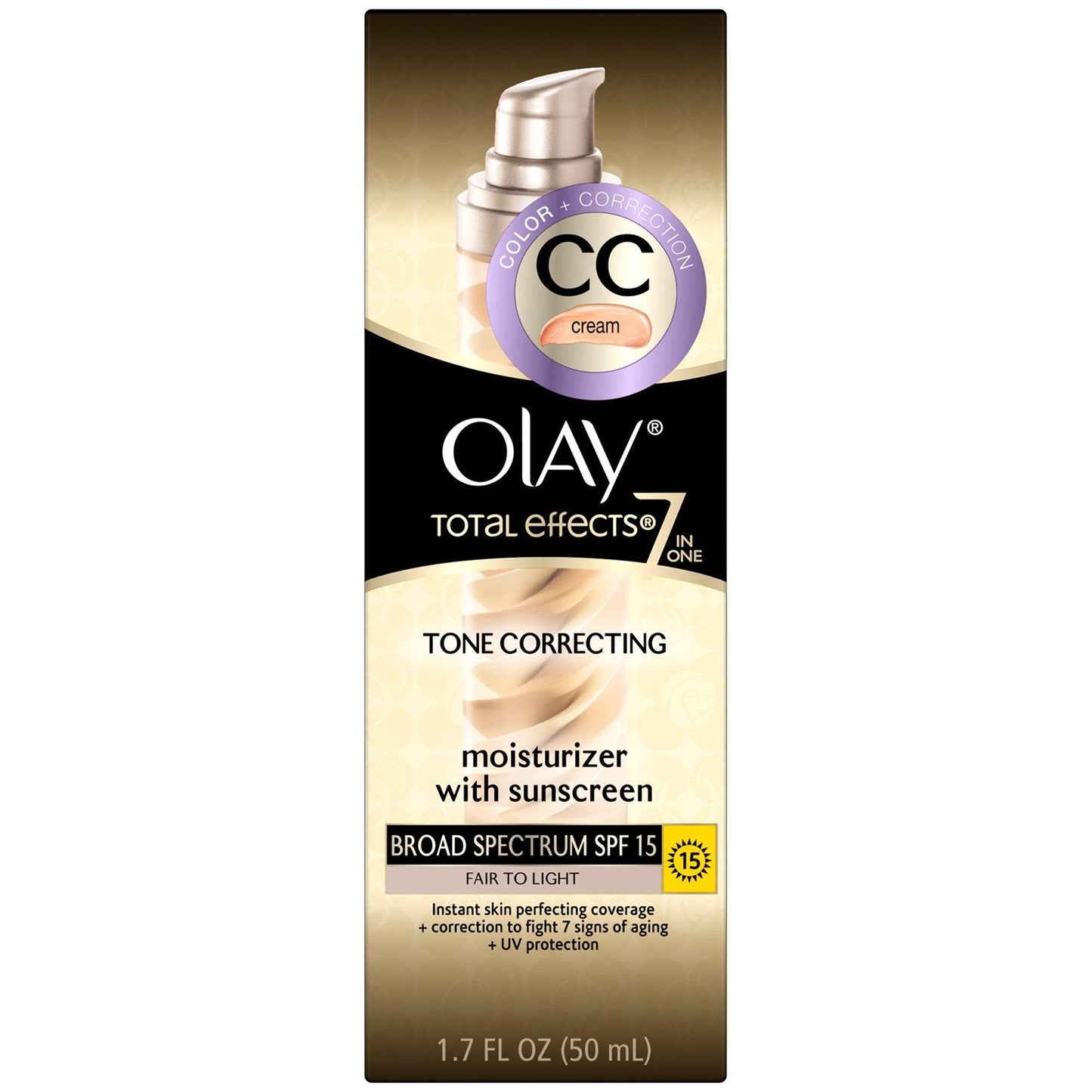 Olay Total Effects 7-In-1 Tone Correcting Uv Moisturizer Fair To Light 1.7 Fl Oz Beauty & Personal Care Olay