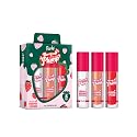 RUDE Berry Plump Plumping Lip Gloss Trio Set, High-Shine, Non-Sticky, Hyaluronic Acid, Shea Butter, Vitamin E, Vegan, 3 Piece Value Bundle (Crystal Beauty & Personal Care RUDE