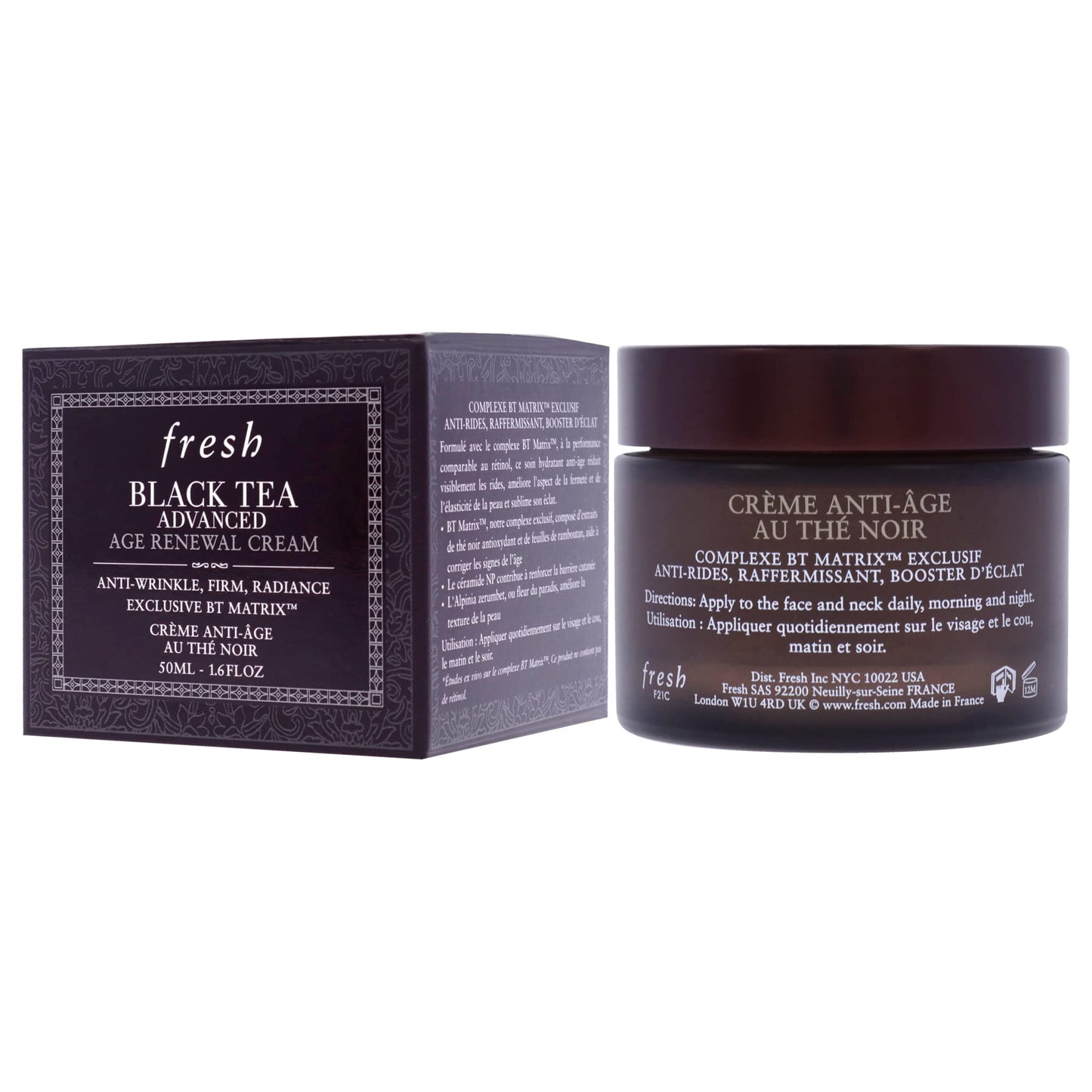 Fresh Black Tea Advanced Age Renewal Cream Women 1.7 oz Beauty & Personal Care Fresh