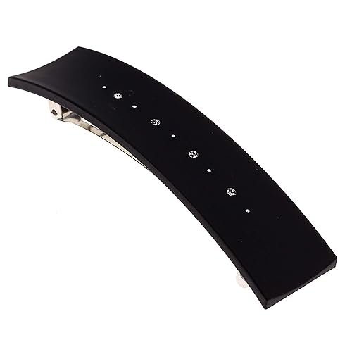 Camila Paris CP2652 French Hair Barrette Clip for Girls, Black, Metal Automatic Clasp Strong Hold Grip Hair Clips for Women, No Slip and Durable Beauty & Personal Care Camila