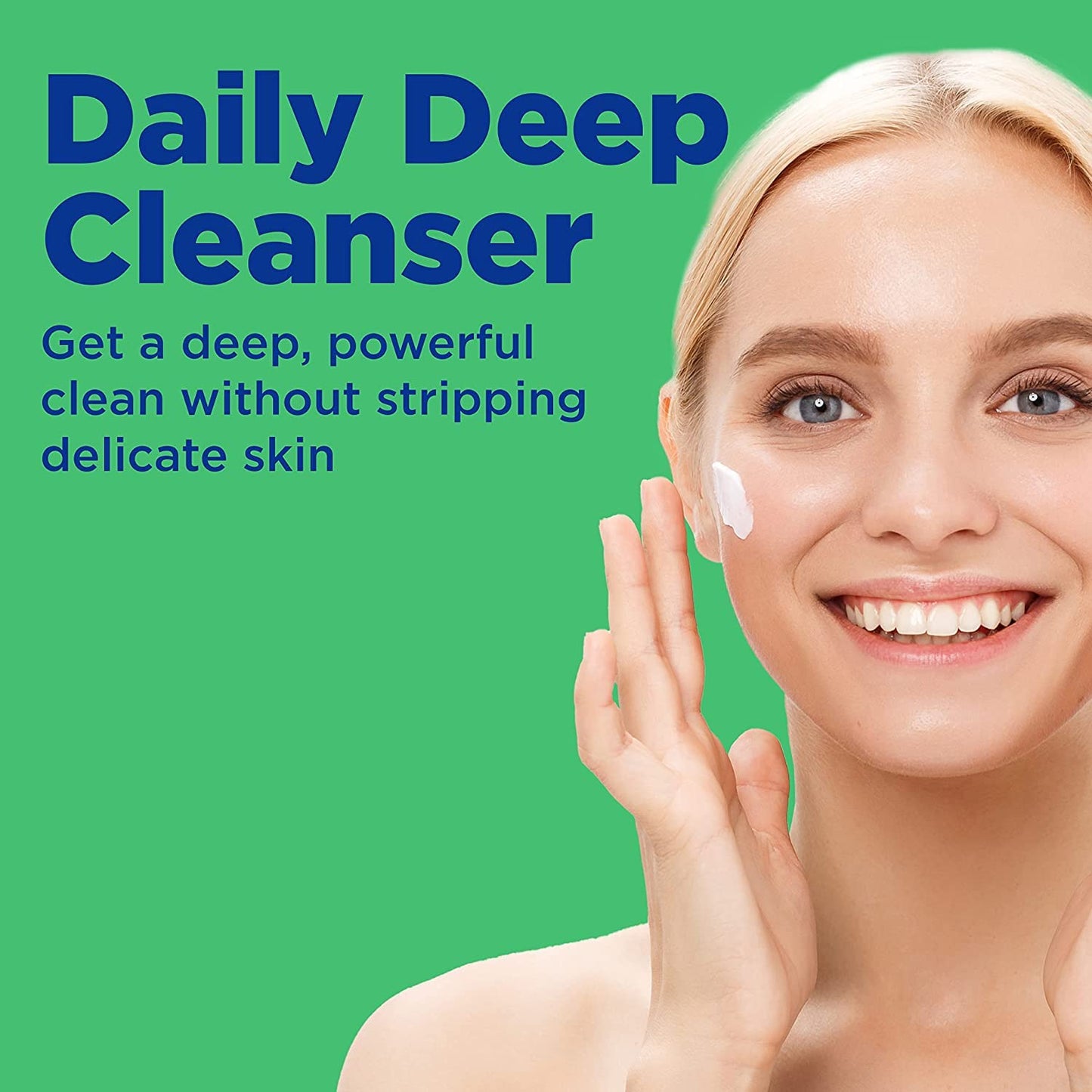 Differin Acne Face Wash with 5% Benzoyl Peroxide, Daily Deep Cleanser by the makers of Differin Gel, Gentle Skin Care for Acne Prone Sensitive Skin, 4 Beauty and Personal Care Differin