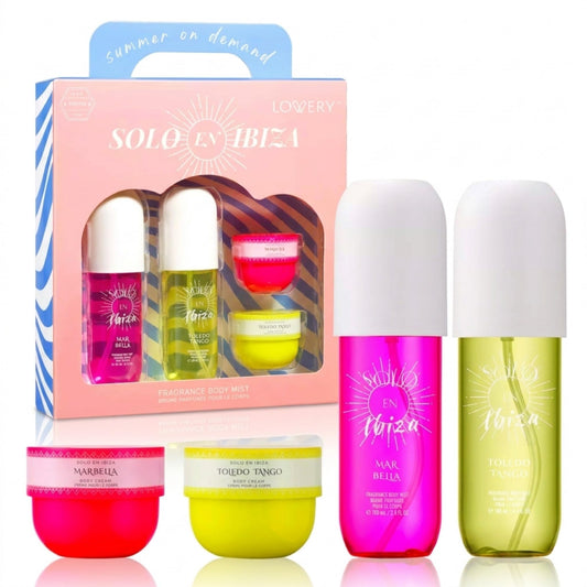 Solo En Ibeza Fragrance Set Mini | Bum Bum Cream & Body Mist Set | Fragrance Gift Set for Women | Travel Size Lotion & Spray Kit | Rio de Janeiro Beauty & Personal Care Solo en Ibiza