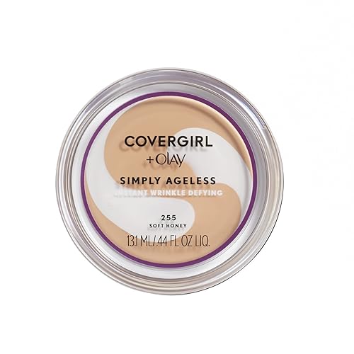 COVERGIRL & OLAY Simply Ageless Instant Wrinkle Defying Foundation Soft Honey, 0.4 oz (packaging may vary) Beauty & Personal Care COVERGIRL