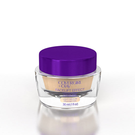 COVERGIRL +Olay Facelift Effect Firming Makeup Light/Medium 340 1 Fl Oz (packaging may vary) Beauty & Personal Care COVERGIRL