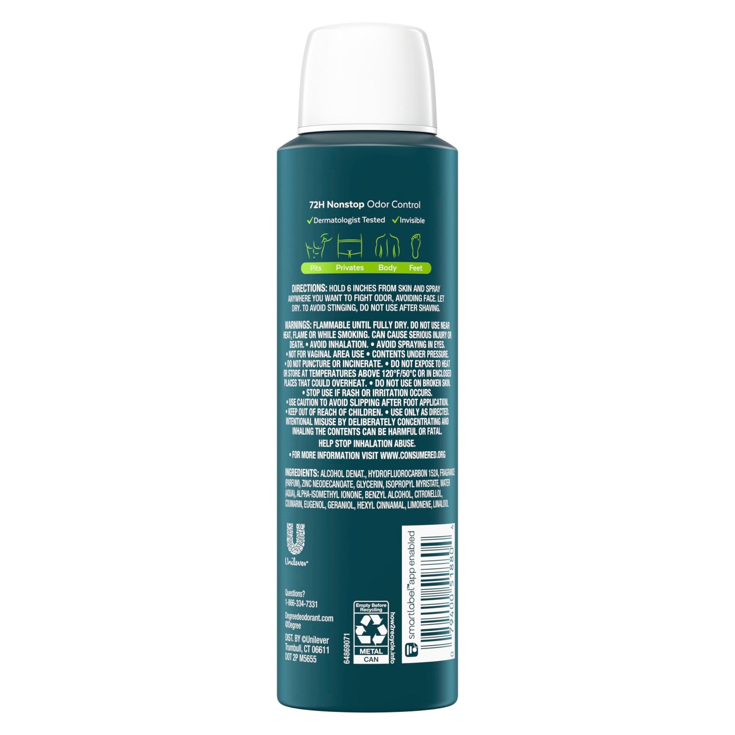 Degree Men Whole Body Deodorant Spray for Men, Active Fresh Scent, Aluminum Free 72H Odor Protection 4 oz Beauty and Personal Care Degree