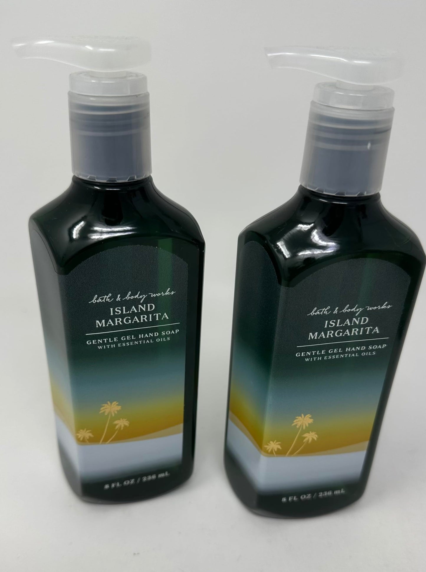 Bath and Body Works Island Margarita Gentle Gel Hand Soap (Set of 2) 8 fl oz / 236 mL Each Beauty & Personal Care Bath & Body Works