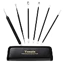 Blackhead Remover Pimple Popper Tool Kit - (6 Piece Kit) - Professional Stainless Pimples Comedone Extractor Removal Tool Beauty & Personal Care Tomata