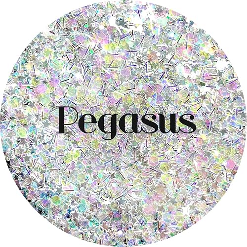 White Polyester Glitter | Craft Glitter | Glitter for Arts & Crafts | Tumblers | Cosmetics | Nails | Epoxy Resin Art | Slime | DIY | Body Glitter | 1 Beauty & Personal Care Glitter Heart Co.