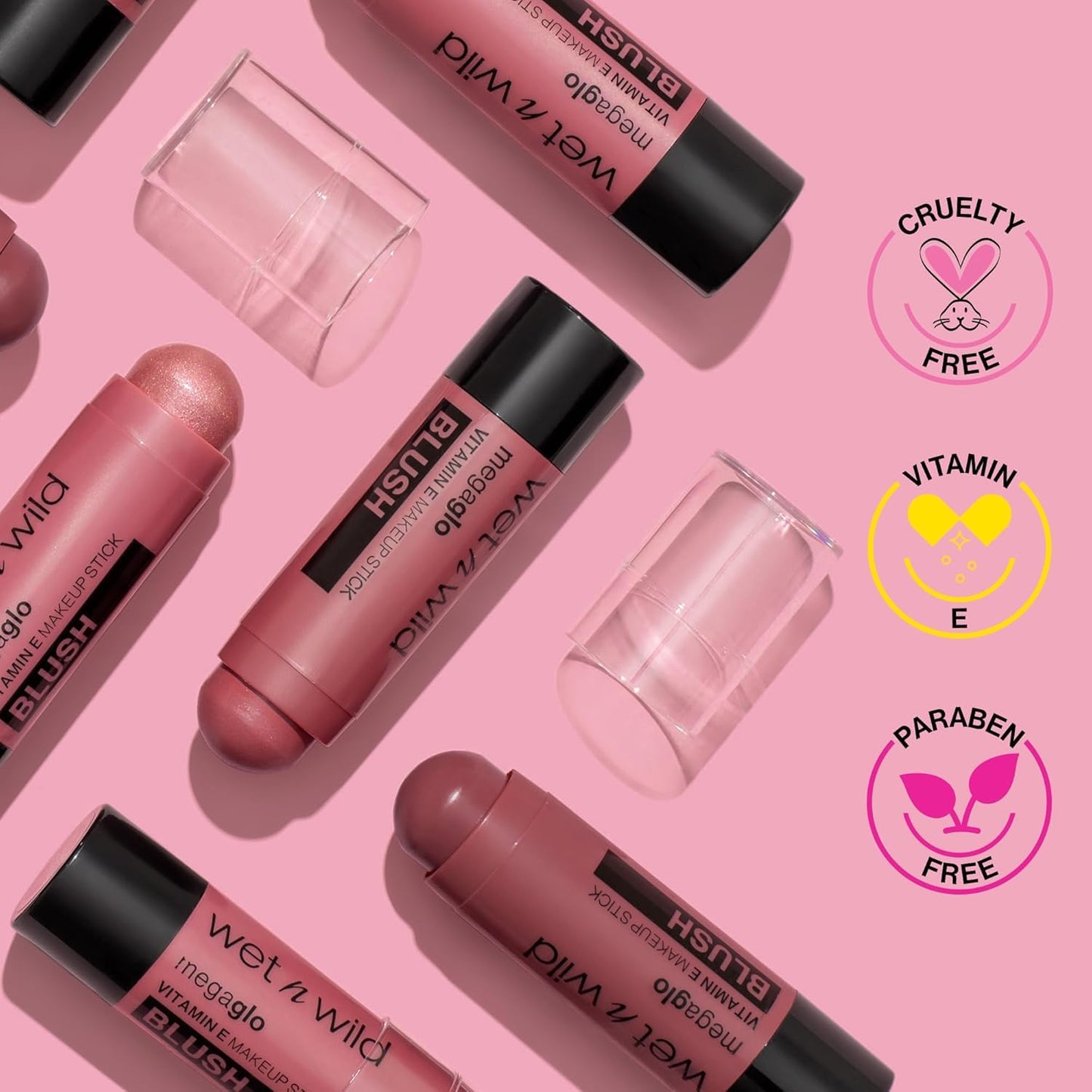 wet n wild MegaGlo Makeup Stick, Buildable Color, Versatile Use, Cruelty-Free & Vegan - Floral Majority (3 Pack) Beauty & Personal Care wet n wild