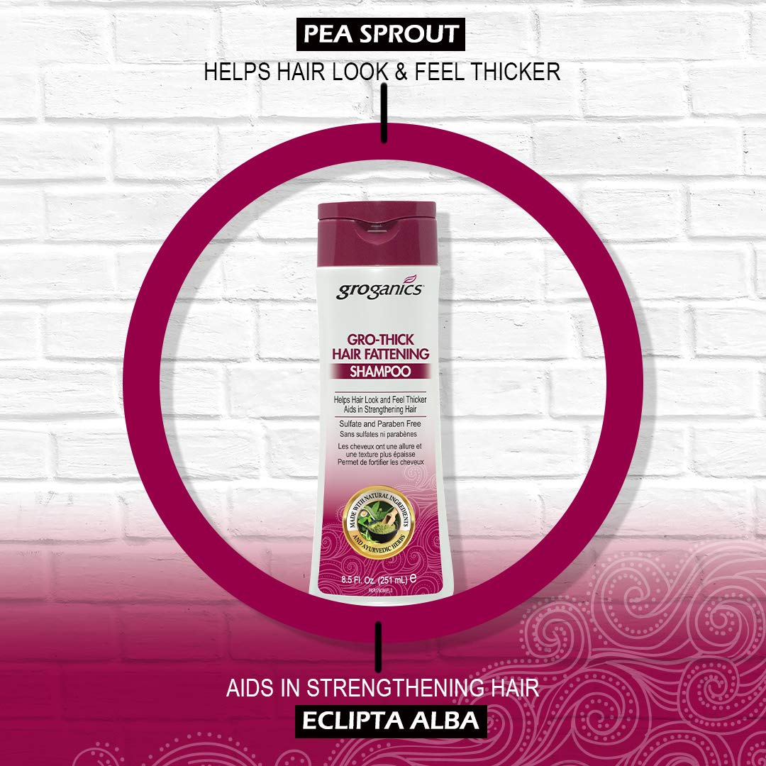 Groganics Thick Hair Fattening Shampoo 8.5oz