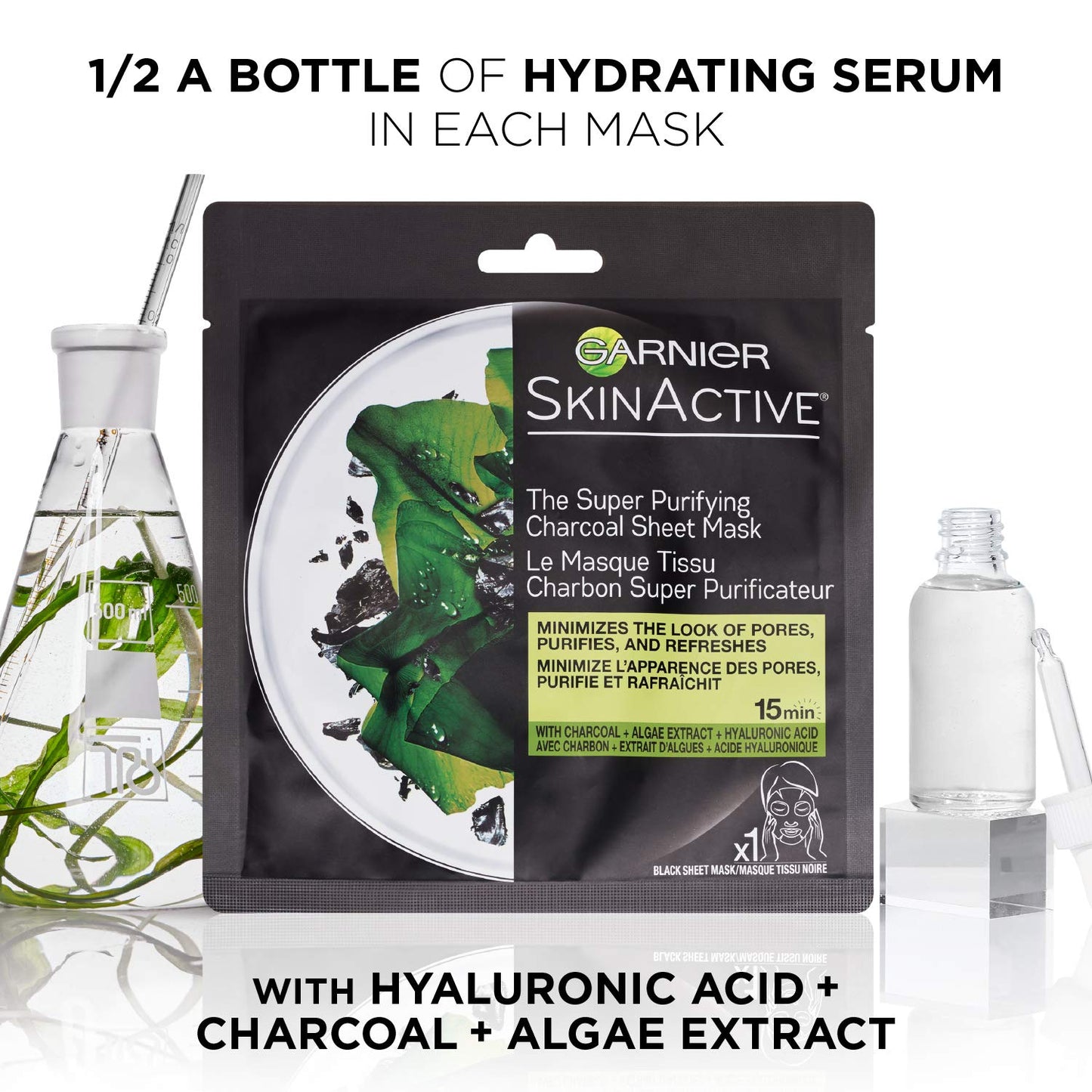 Garnier SkinActive Super Purifying Charcoal Sheet Mask, 6 Count Beauty & Personal Care Garnier