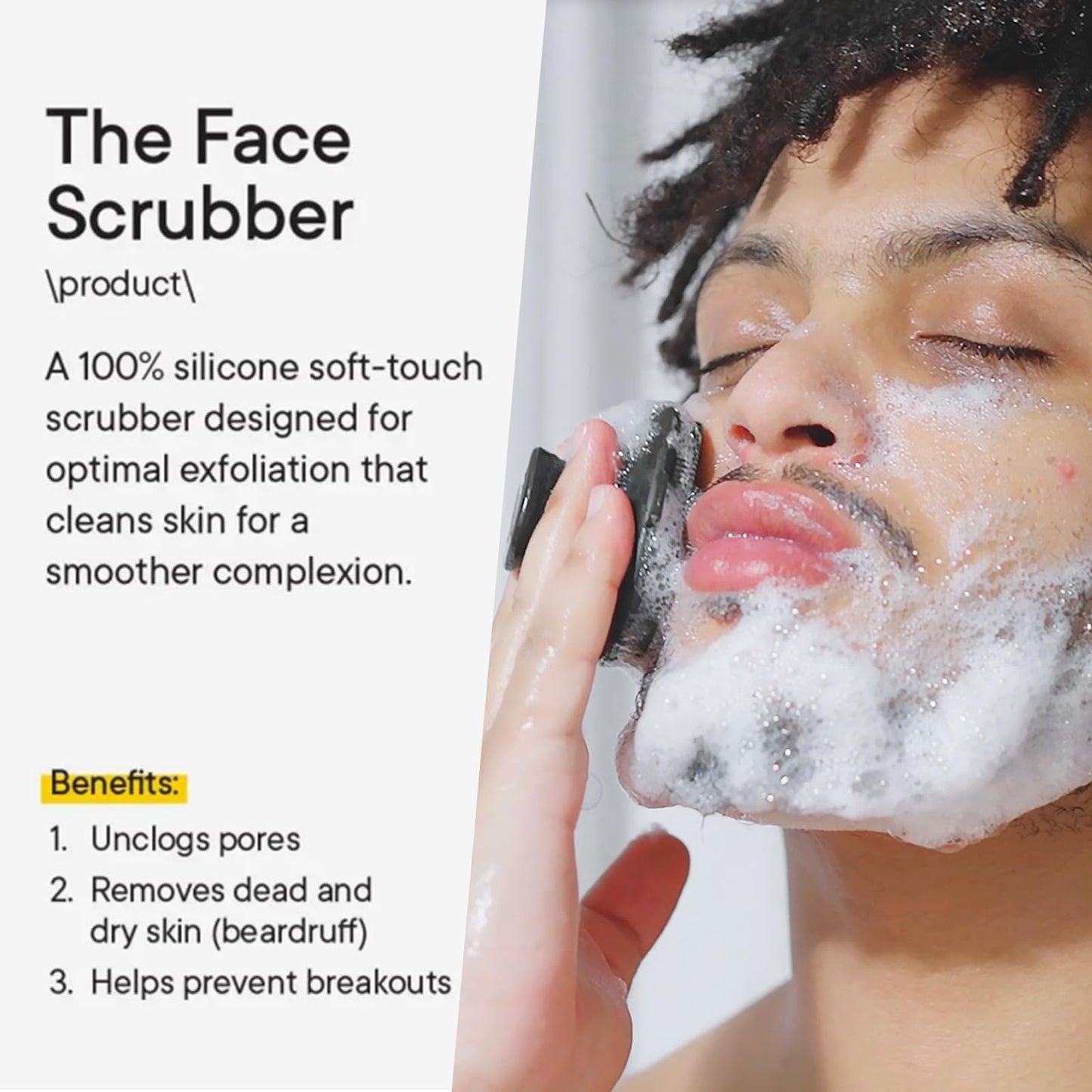 Face Scrubber, Silicone Face Scrubber for Men Facial Cleansing Brush Silicone Face Wash Brush Manual Waterproof Cleansing Skin Care Face Brushes Beauty & Personal Care VWMYQ