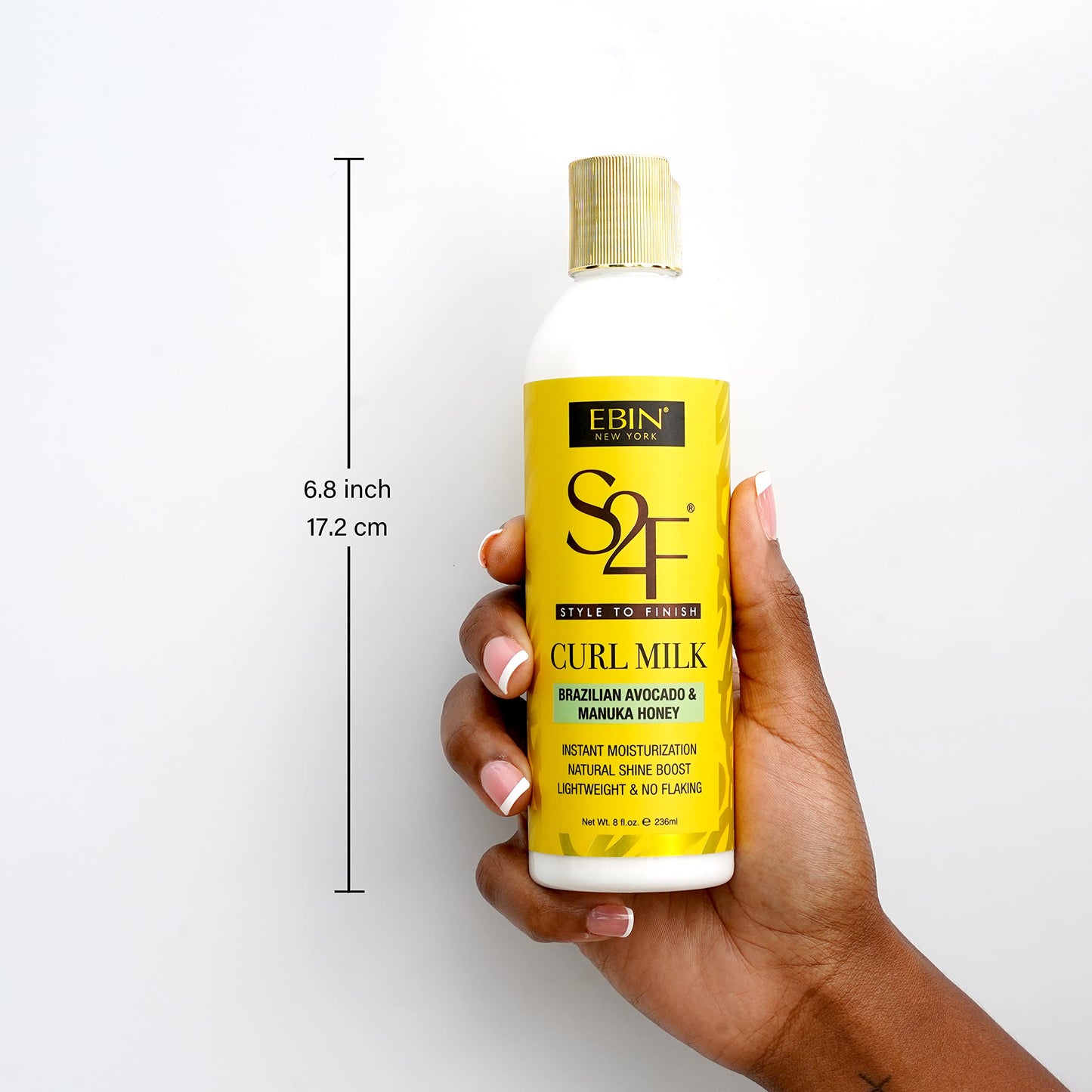 Manuka Honey & Brazilian Avocado Curl Milk - 8oz/ 236ml | Hydration with Light-weight, Strengthens and Enhances Hair | For all curls 2A - 4C Beauty & Personal Care EBIN NEW YORK
