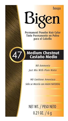Bigen Powder Hair Color #47 Medium Chestnut 0.21oz (3 Pack) Beauty & Personal Care Bigen