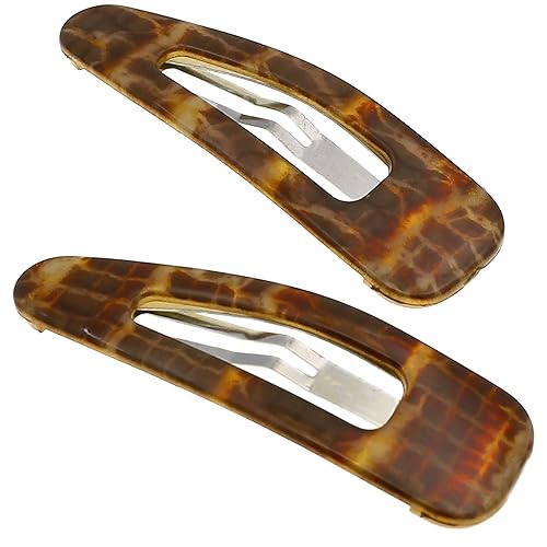 Camila Paris CP3093 French Hair Barrettes Clips, Snap Hair Slides Clic Clac for Women, Styling Girls Side Slide-in Metal Snap Pin Hair Accessories Beauty & Personal Care Camila