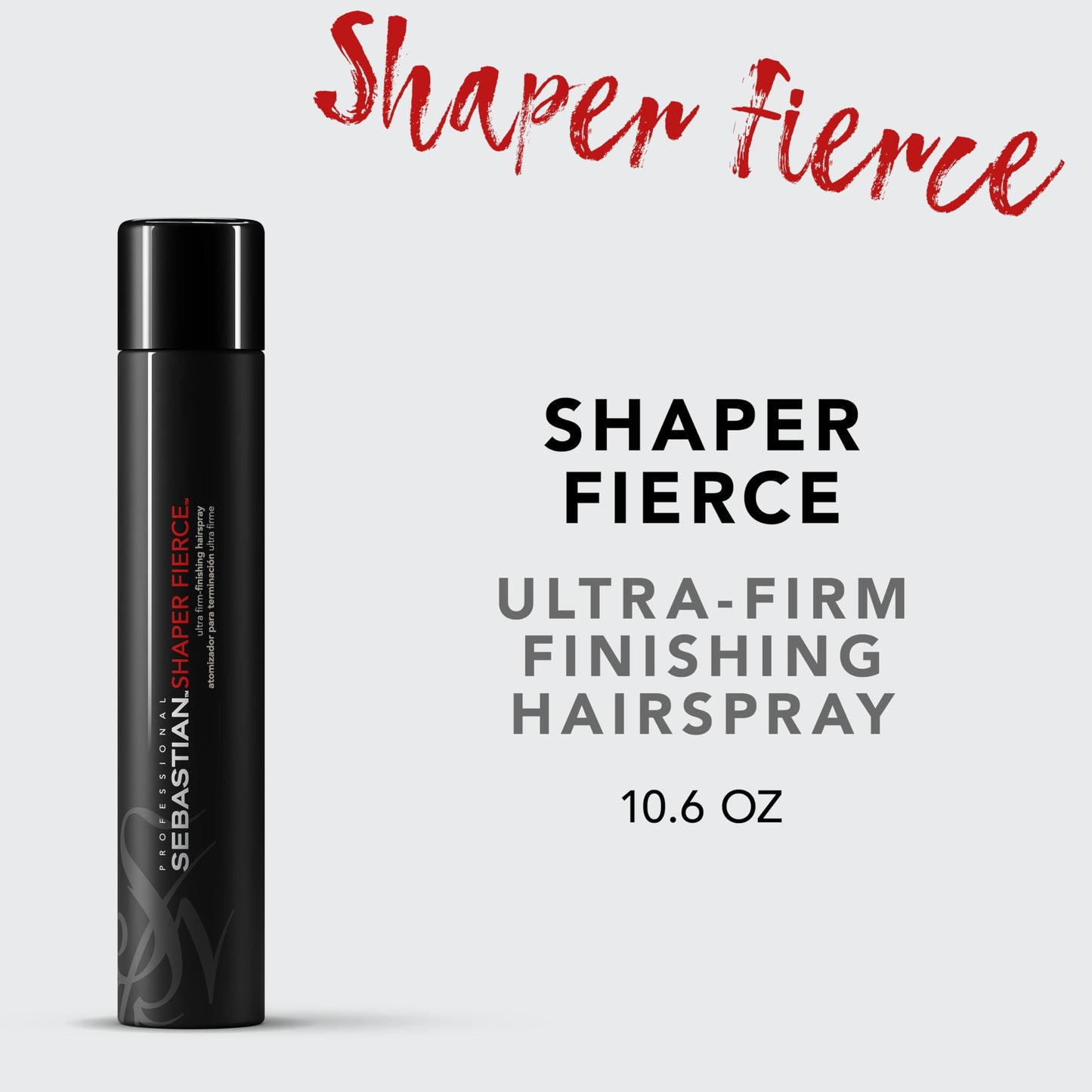 Sebastian Professional Shaper Fierce Mini Hairspray | Strong, Ultra-Firm, All Day Hold | 10.6 oz Beauty & Personal Care Sebastian