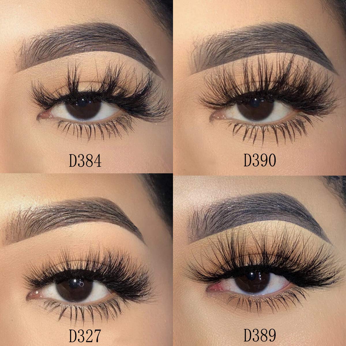 Mikiwi 3D Mink Lashes, 4 Styles Mink Eyelashes, Dramatic Eyelashes, Strip Lashes, 5D Mink Lashes, Pack-4 Beauty & Personal Care mikiwi
