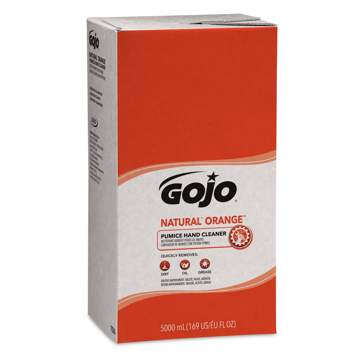 GOJO PRO TDX Natural Orange Pumice Refill, 2ct x 5000 mL - 7556-02