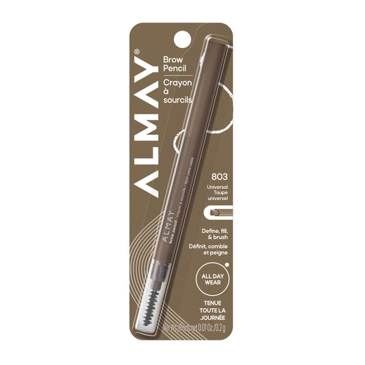 Almay Brow Pencil with Spoolie Brush, 803 Universal Taupe