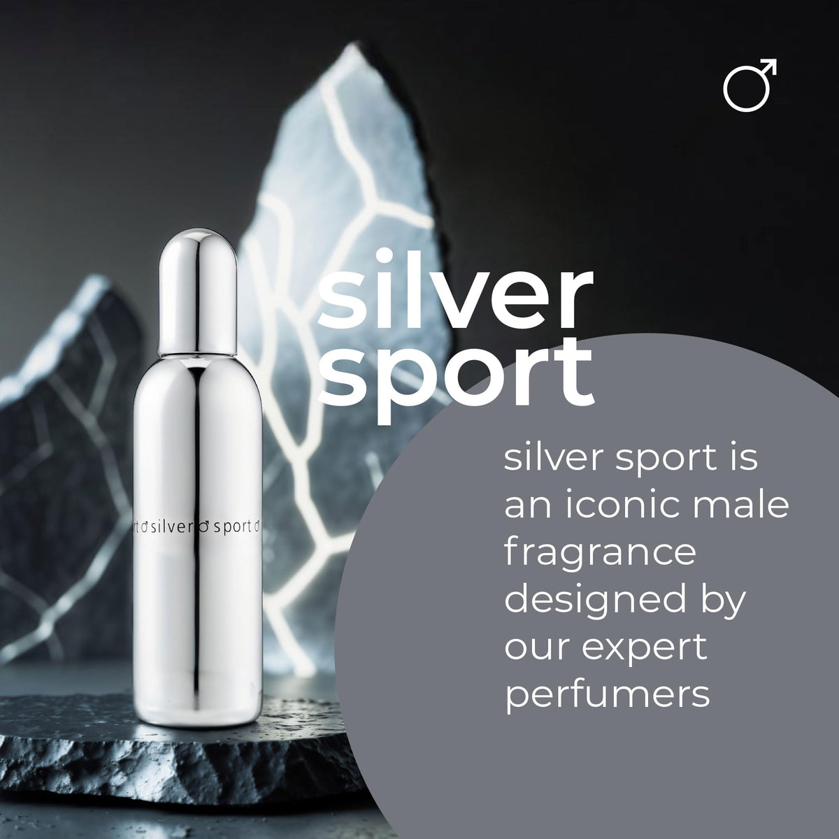 Colour Me Silver Sport by Milton-Lloyd for Men - 3 oz EDT Spray Beauty & Personal Care Milton-Lloyd