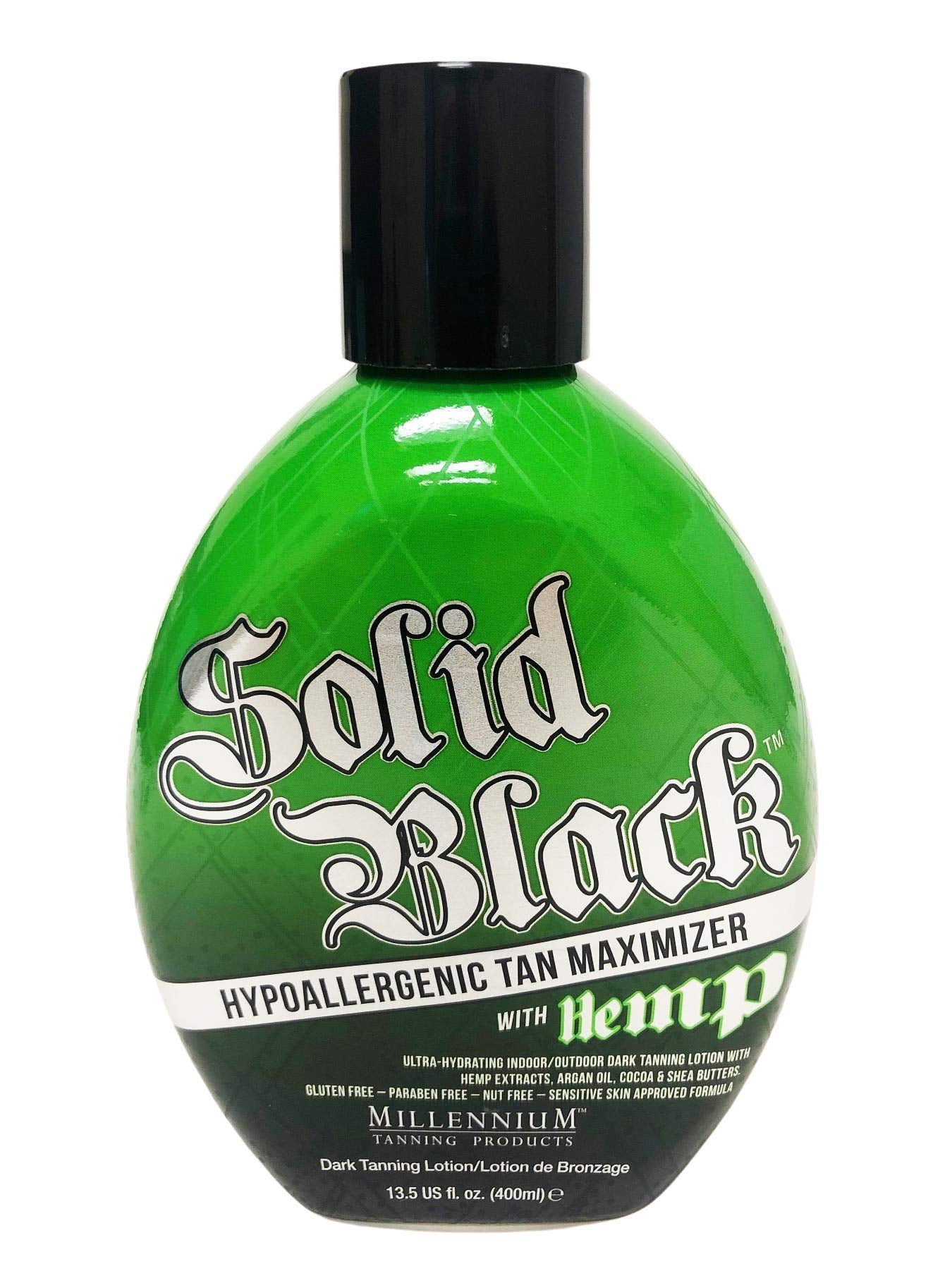 2 Pack - Millennium Tanning Solid Black Special Reserve 200x + Millennium Tanning Solid Black Hypoallergenic Tan Maximizer w Hemp Beauty & Personal Care Millennium Tanning