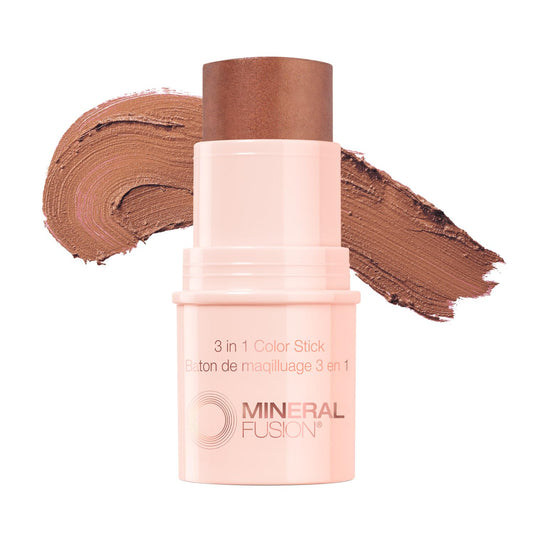 Mineral Fusion 3-in-1 Color Stick - Nourishing Cream Tint for Cheek, Lip and Eye - Blendable, Lightweight Coverage - Travel Friendly, Hypoallergenic Beauty & Personal Care Mineral Fusion