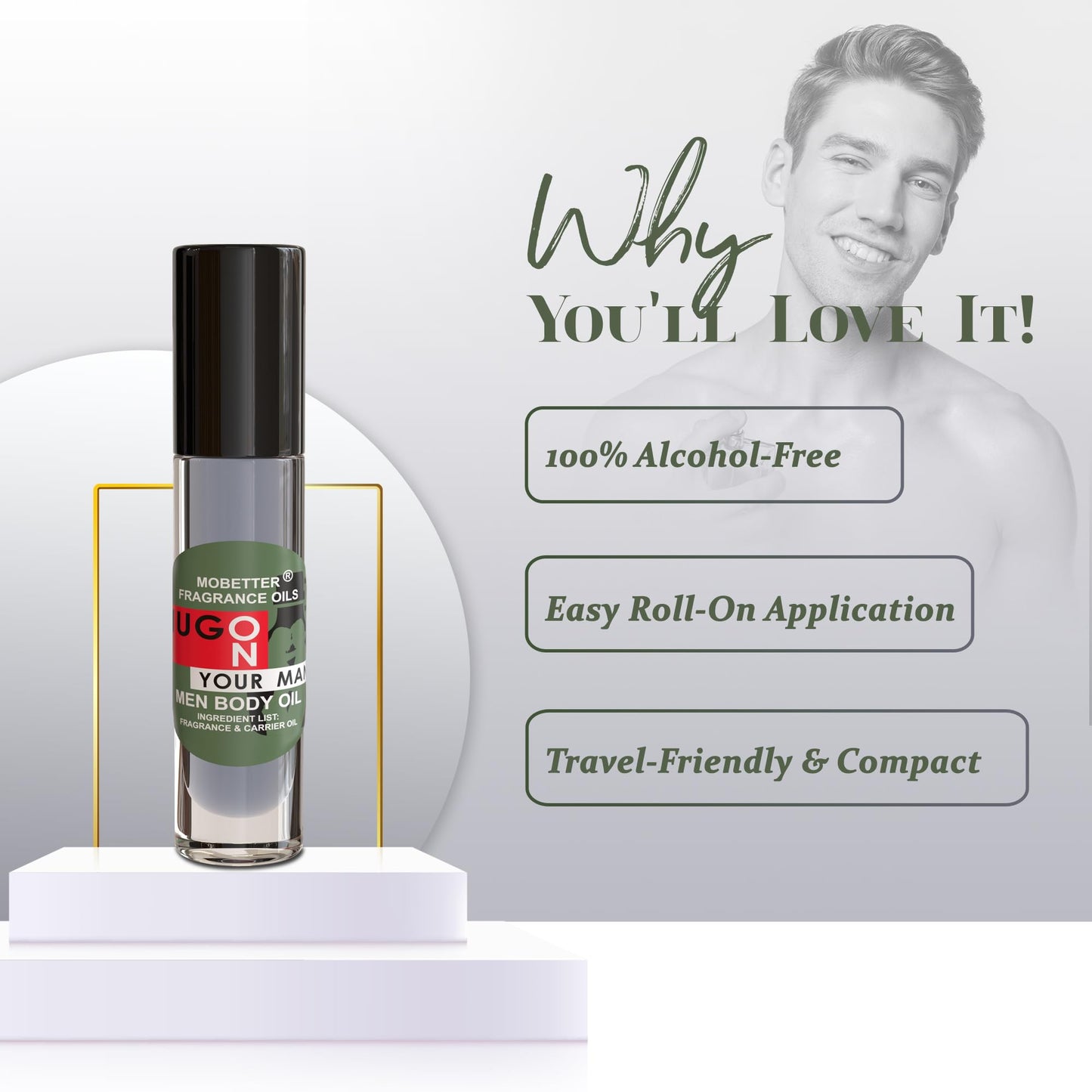 MOBETTER FRAGRANCE OILS Hug On Your Man Men Perfume Body Oil Beauty & Personal Care MOBETTER FRAGRANCE OILS
