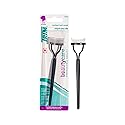 Trim Contour Lash Comb with Cover - Professional Eyelash Separator - Natural-Looking Defined Lashes - Metal Bristles - Curved Design - Non-Slip Handle Beauty & Personal Care Trim