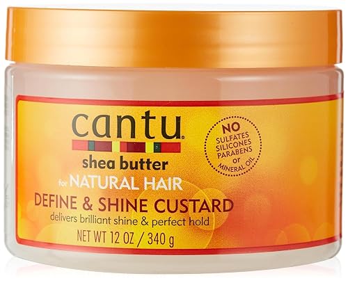 Cantu Natural Hair Define & Shine Custard 12 Ounce Jar (354ml) (2 Pack) Beauty & Personal Care Cantu