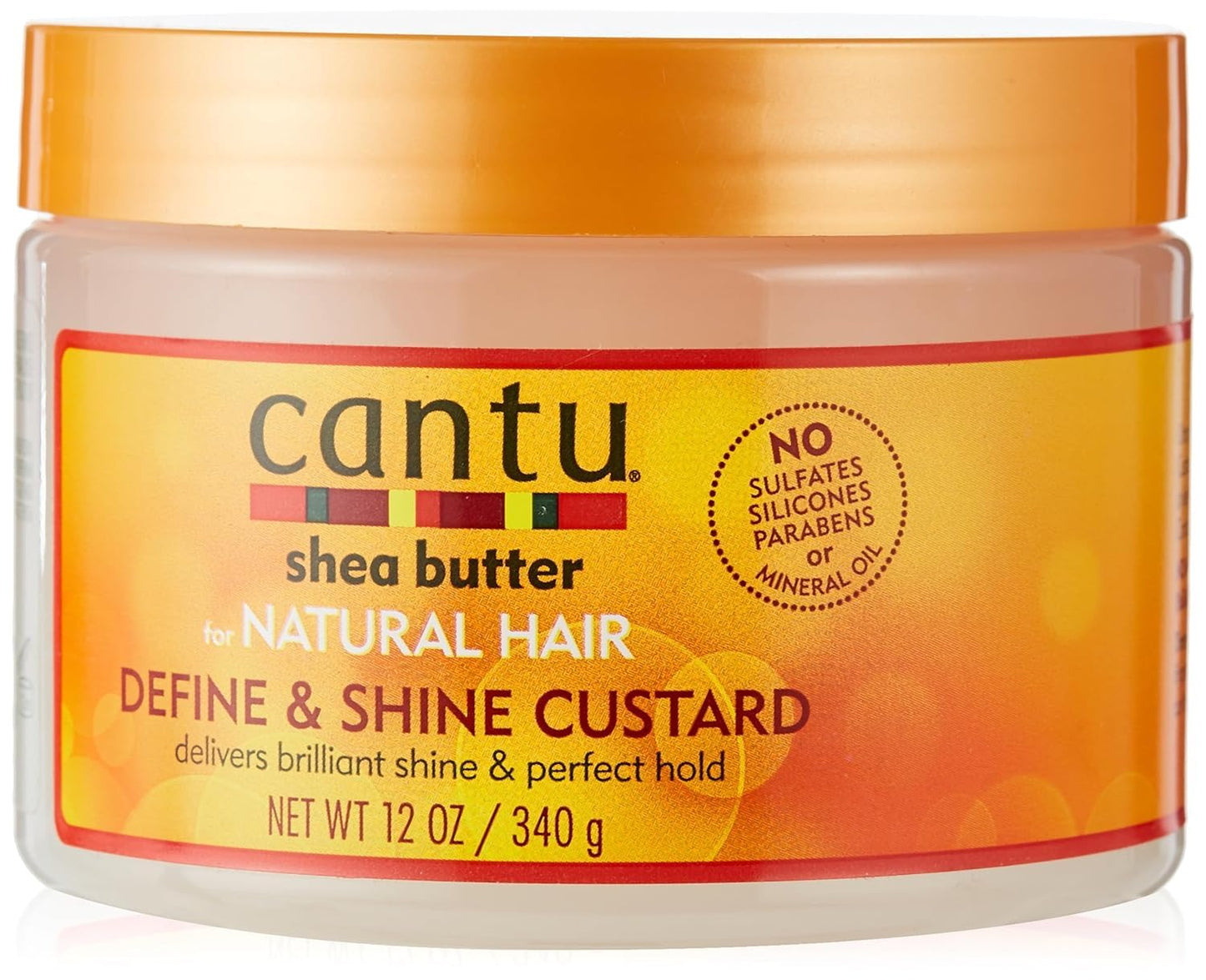 Cantu Natural Hair Define & Shine Custard 12 Ounce Jar (354ml) (2 Pack) Beauty & Personal Care Cantu