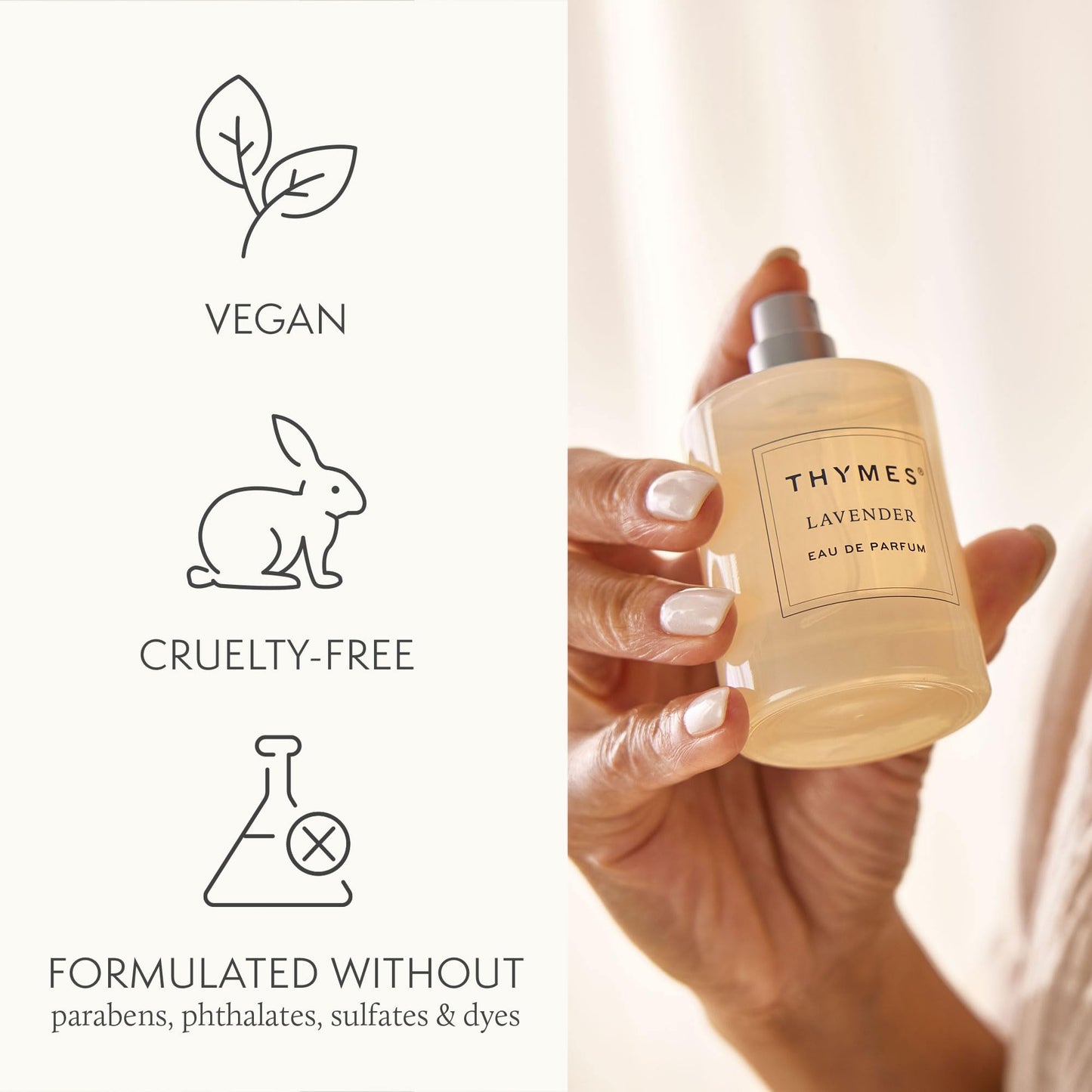 Thymes Eau De Parfum - Scented Perfumes for Women - Women's Fragrances with Notes of Velvety Lavender, Warm Rosewood, Fresh Clary Sage, & Earthy Beauty & Personal Care Thymes