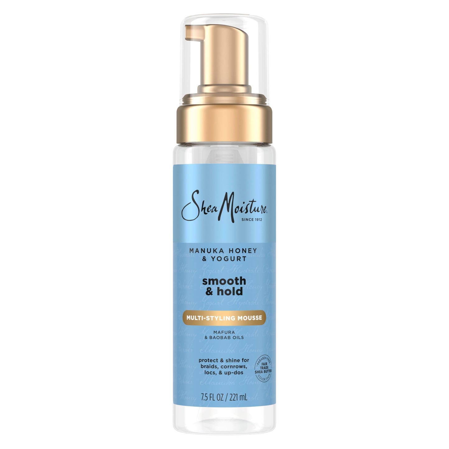 SheaMoisture Manuka Honey & Yogurt Smooth & Hold Multi-Styling Hair Mousse for Nourishment 7.5 oz Beauty & Personal Care SheaMoisture