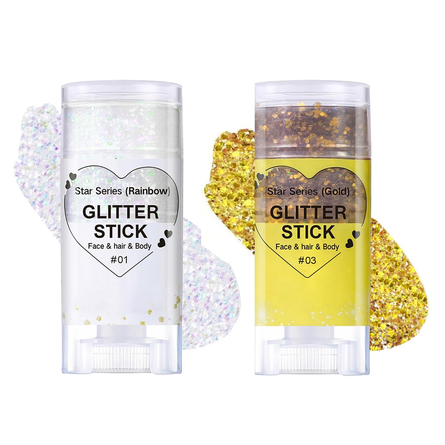 Body Glitter Stick,Mardi Gras Accessories,Sparkling Face Hair Glitter,Mermaid Sequins Chunky Glitter Face Paint,Singer Concert Outfit Festival Rave Beauty & Personal Care MINXUEYEN
