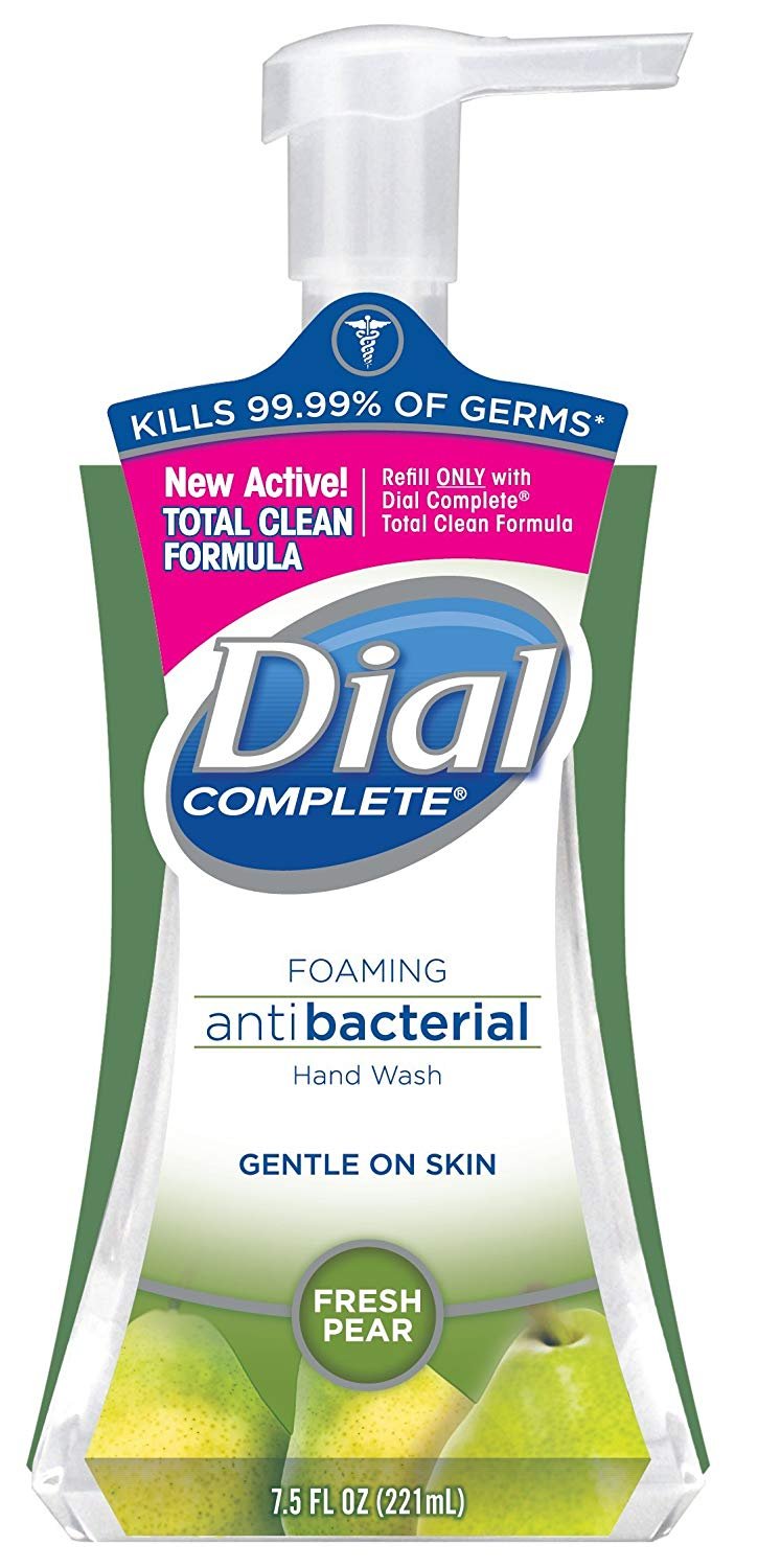 Dial Complete Antibacterial Foaming Hand Soap, 2-Scent Variety Pack, Spring Water/Fresh Pear, 7.5 Fluid Ounces Each , 5 count (Pack of 1) Beauty & Personal Care Dial