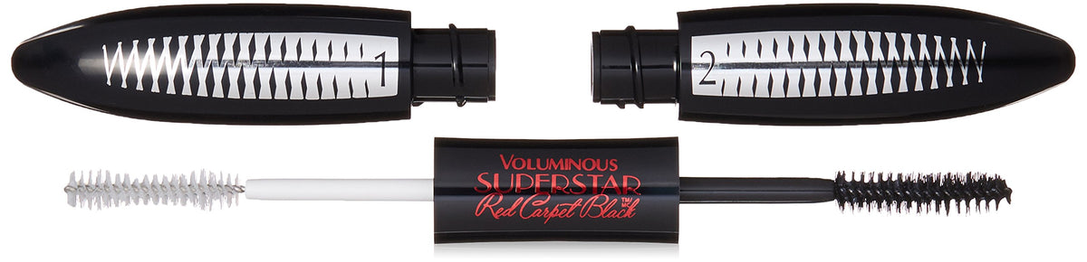 L'Oréal Paris Voluminous Superstar Red Carpet Extra Mascara, Flash Reflecting Black, 0.41 fl. oz. Beauty & Personal Care L'Oreal Paris