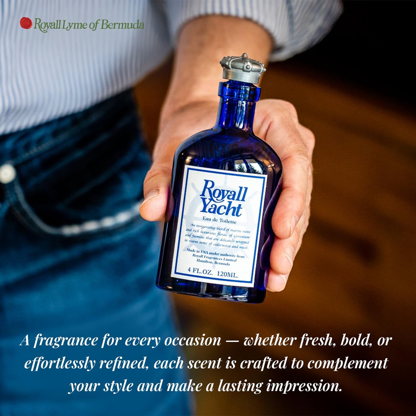 Royall Yacht Eau de Toilette, Classic Aftershave Cologne for Men with Bay Rum, Royal Lyme Fine Perfume Scent, Fragrance Gift, Masculine Grooming Beauty & Personal Care ROYALL LYME
