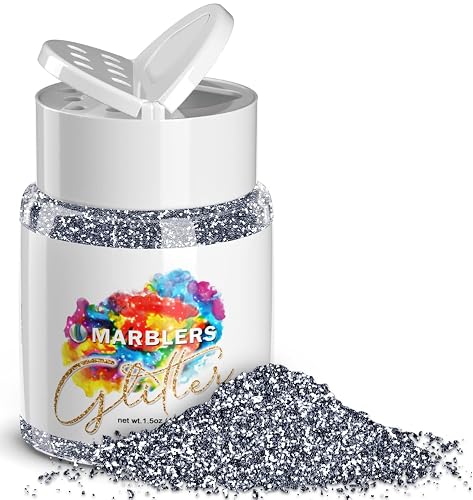 MARBLERS Twinkle Glitter [Graphite Gray] 1.5oz (42g) | Fine | Non-Toxic, Vegan, Cruelty-Free | Face, Body, Eyeshadow, Hair, Festival, Party Makeup | Beauty & Personal Care MARBLERS